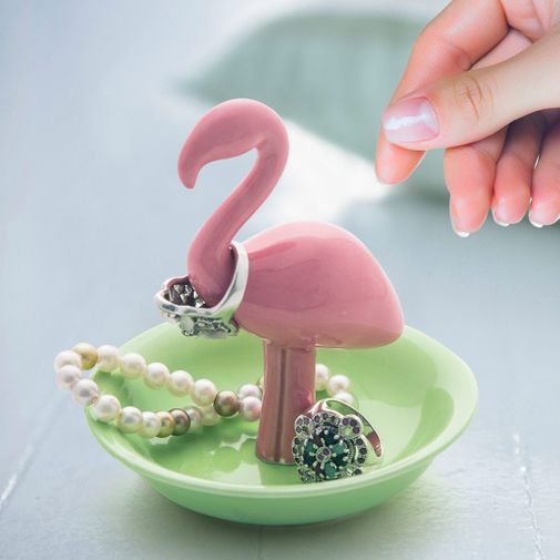 Подставка для колец Розовый фламинго Подставка для колец Розовый фламинго