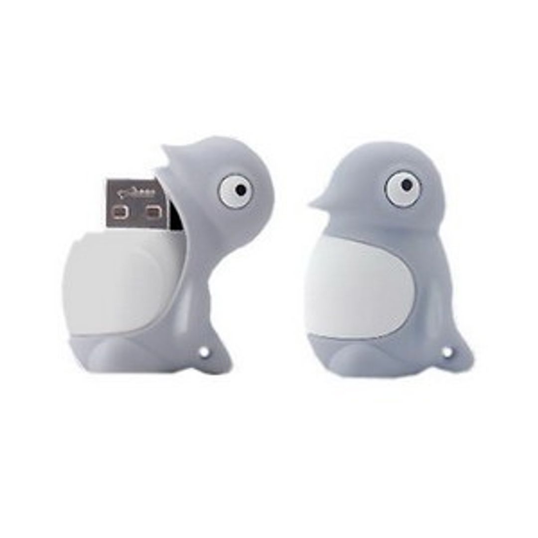 Флешка Пингвин Серый 8 Гб