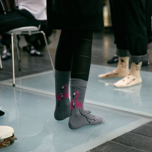 Носки Все обожают розовых фламинго