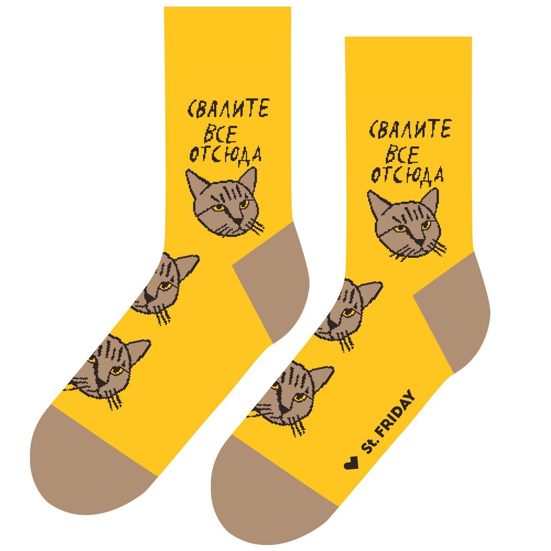 Носки Кот, у которого все дома