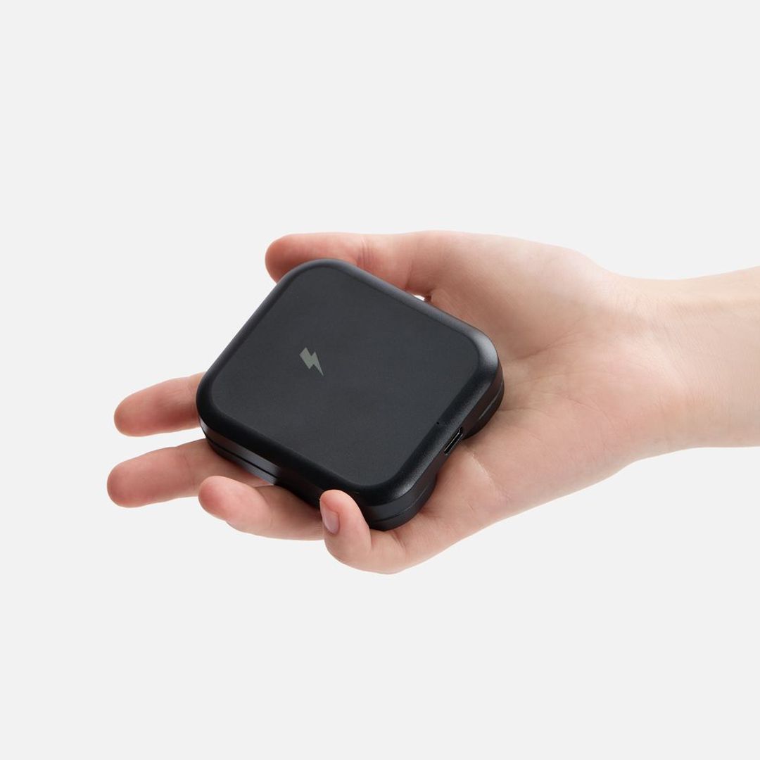 Складная станция беспроводной зарядки Trilogic (черный)