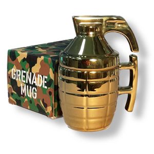 Кружка Граната с крышкой Gold