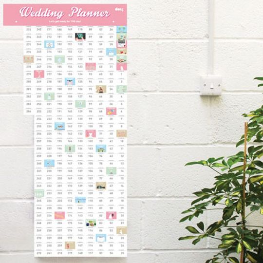 Календарь для планирования свадьбы Wedding Planner В интерьере