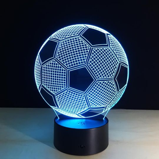                           3D Лампа Футбольный мяч
                