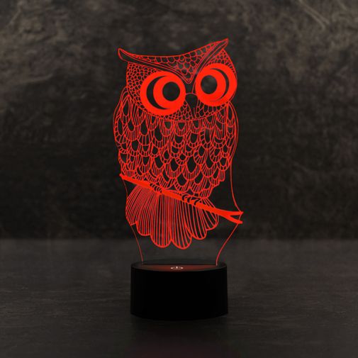 3D Лампа Сова 3D Лампа Сова