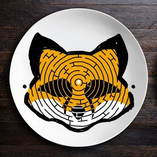 Набор тарелок лабиринтов ЗооЛаб (Лис/Обезьяна)