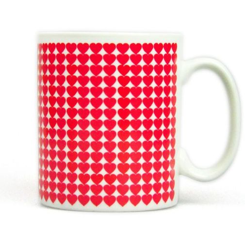 Термокружка Сердечки Принт из сердечек