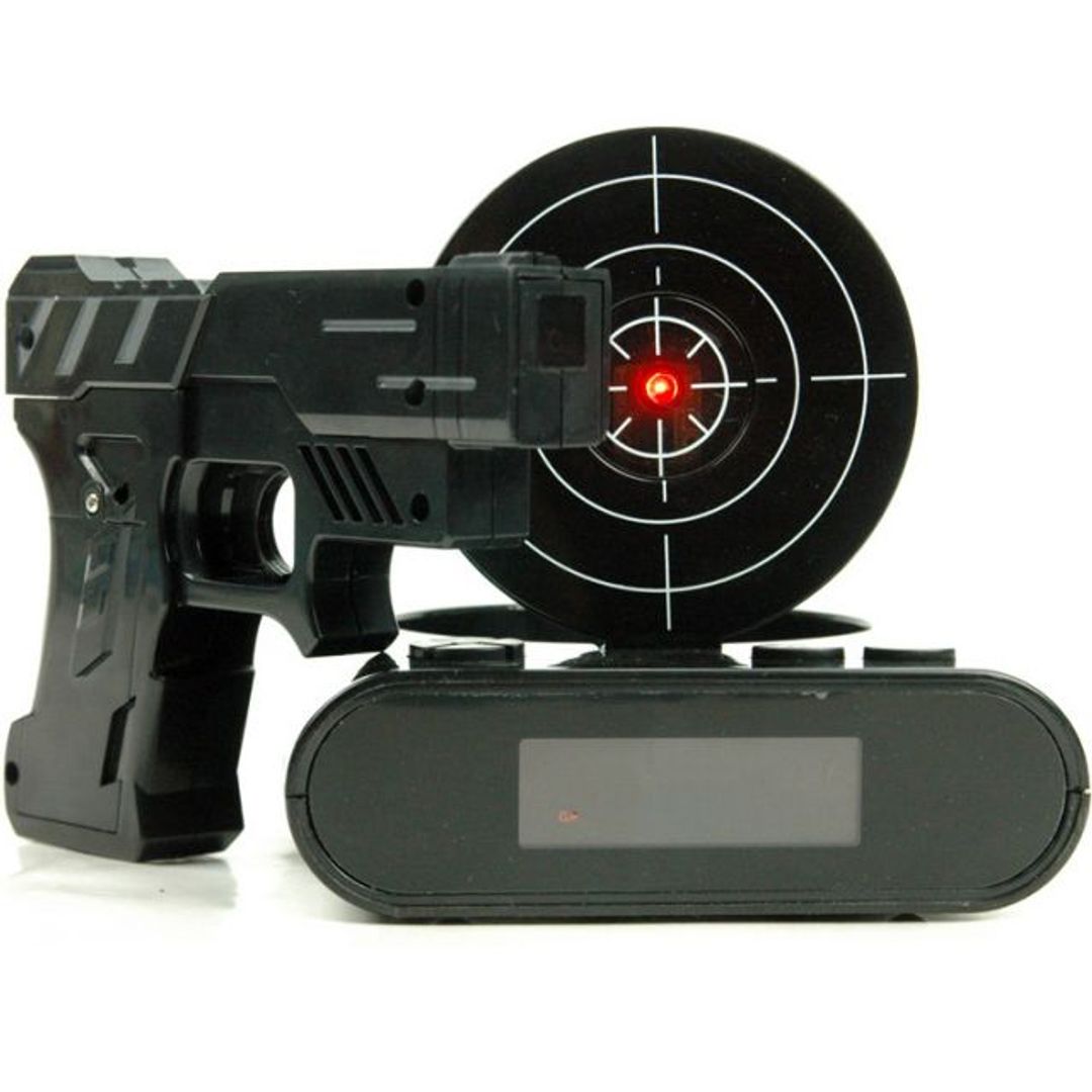 Будильник с мишенью Черный