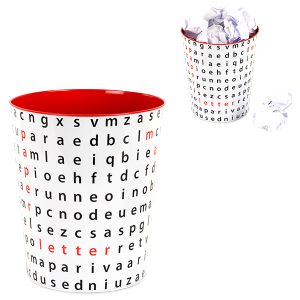 Корзина для бумаг Letter Soup