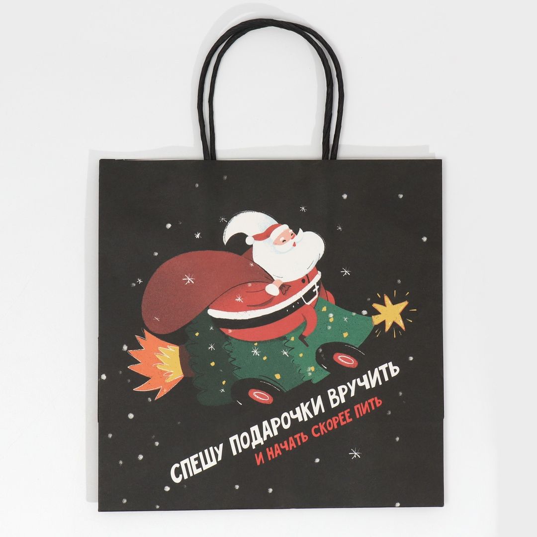 Подарочный пакет Скорее пить (22 х 22 х 11 см) Подарочный пакет Скорее пить (22 х 22 х 11 см)