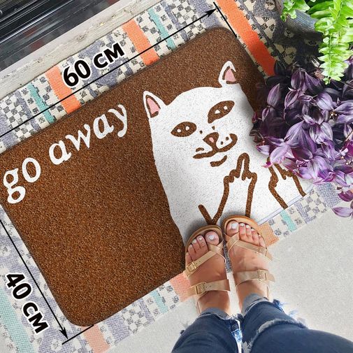 Коврик для входной двери Go away Коврик для входной двери Go away