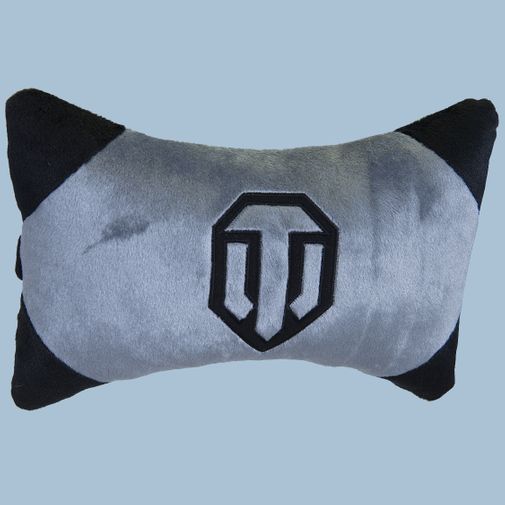 Подушка на подголовник World of Tanks (Серый с черным) Подушка на подголовник World of Tanks (Серый с черным)
