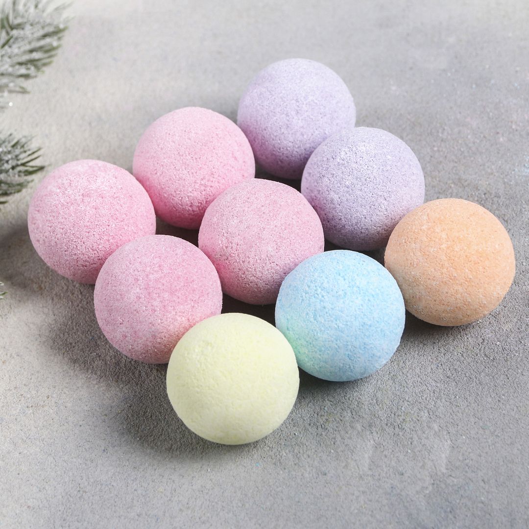 Набор бомбочек для ванной Удачи в Новом году (9 шт)