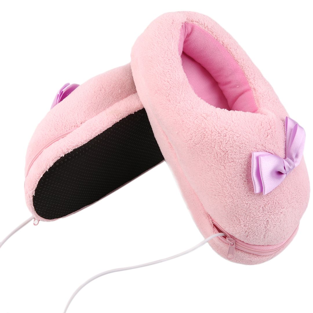 Тапочки с подогревом от USB С бантиком Тапочки с подогревом от USB С бантиком
