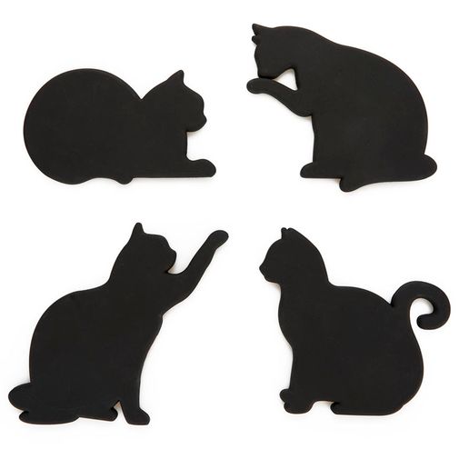 Магнитная подставка под чашку Кошка Cat (4 шт) Магнитная подставка под чашку Кошка Cat (4 шт)