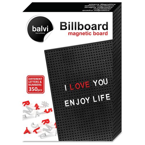 Магнитная доска с набором букв и цифр Billboard Магнитная доска с набором букв и цифр Billboard