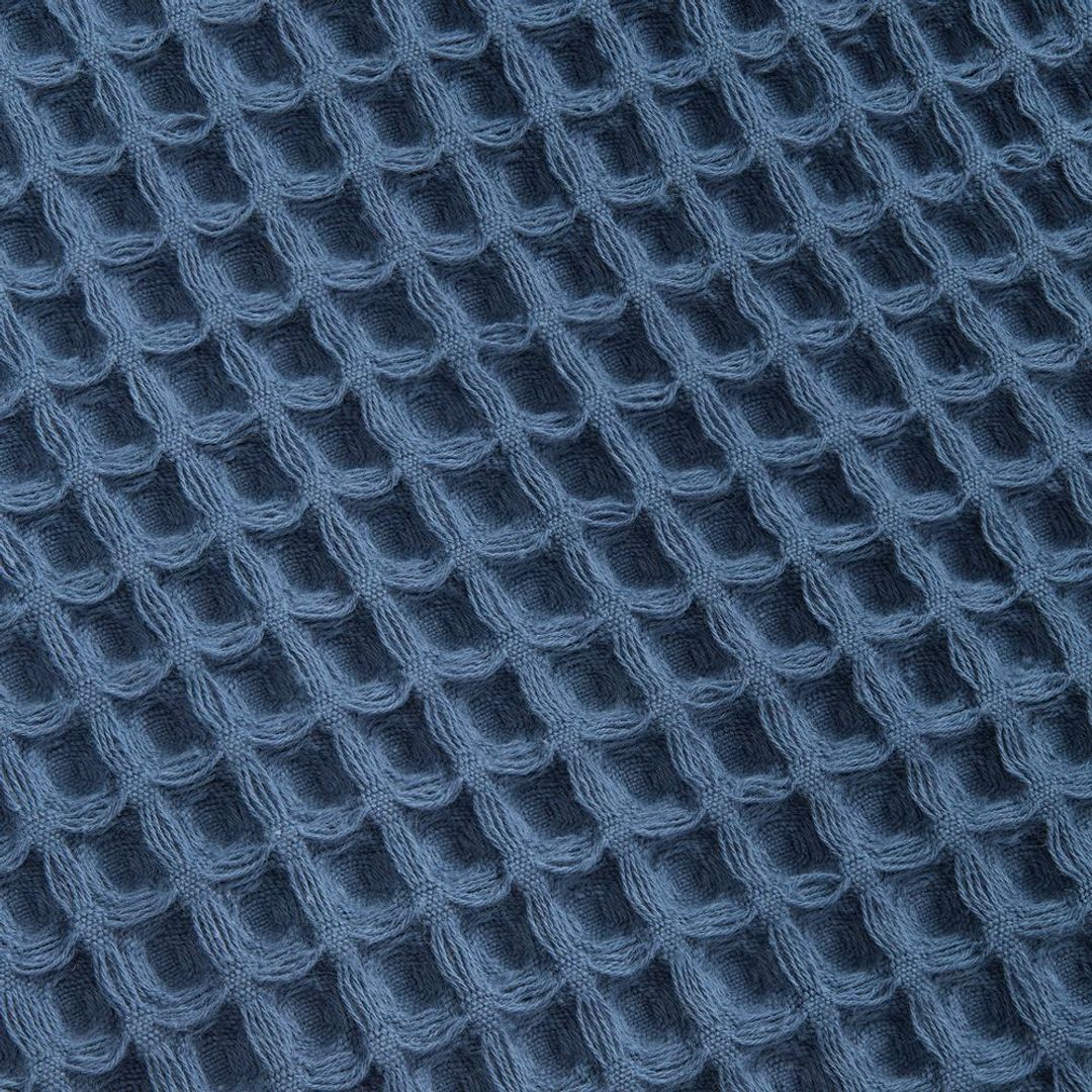 Плед вафельный Elenglect (темно-синий)