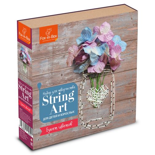 Набор для творчества Стринг Арт Букет цветов Набор для творчества Стринг Арт Букет цветов