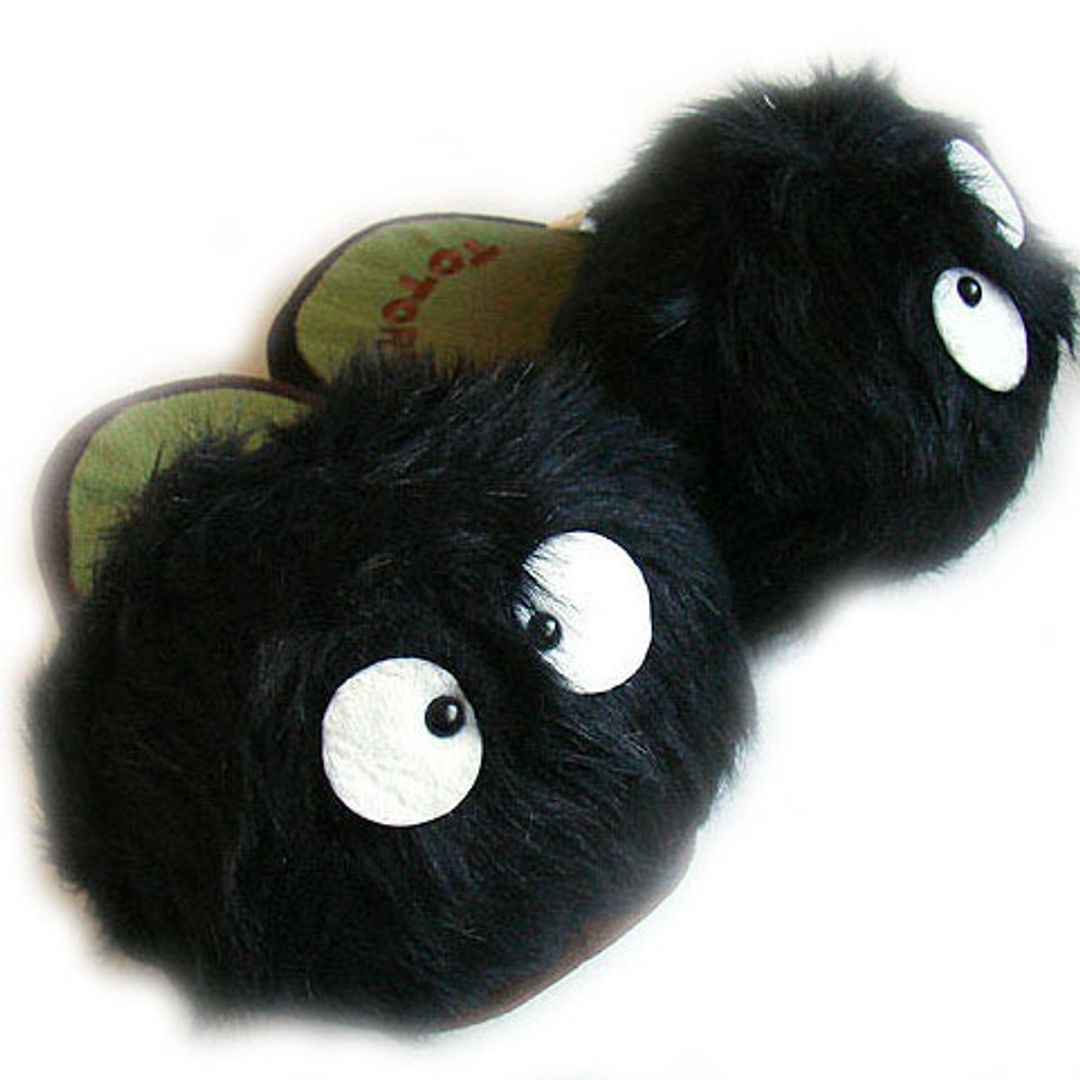 Тапочки Черные Чернушки из мультфильма Тоторо