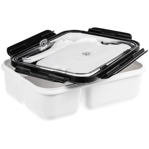 Ланчбокс Cibus с аккумулятором холода (Белый с черным) Ланчбокс Cibus с аккумулятором холода (Белый с черным)