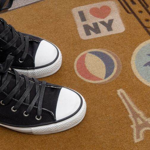 Коврик для входной двери Luggage