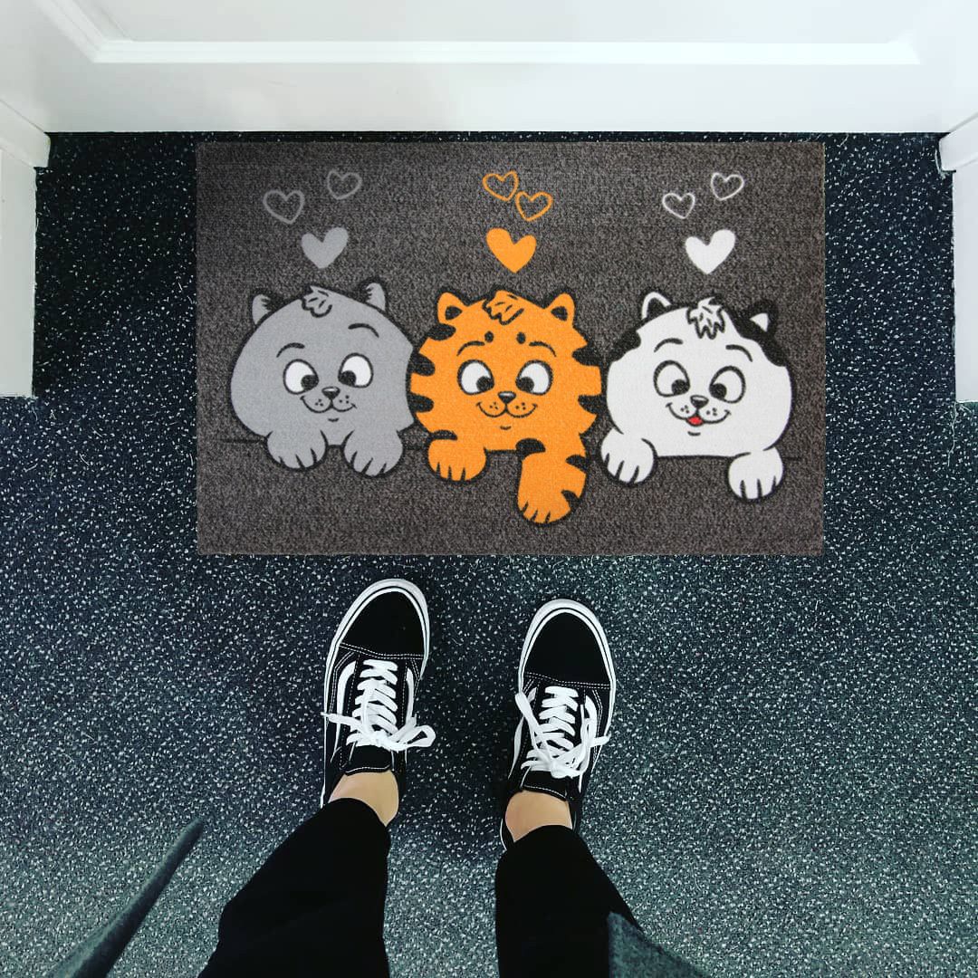 Коврик для входной двери Три кота Коврик для входной двери Три кота