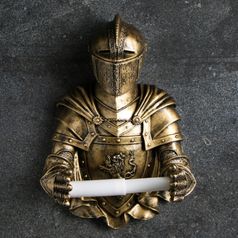 Держатель для туалетной бумаги Рыцарь (бронзовый)