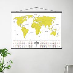 Скретч-карта мира Travel Map Glow World (на английском)