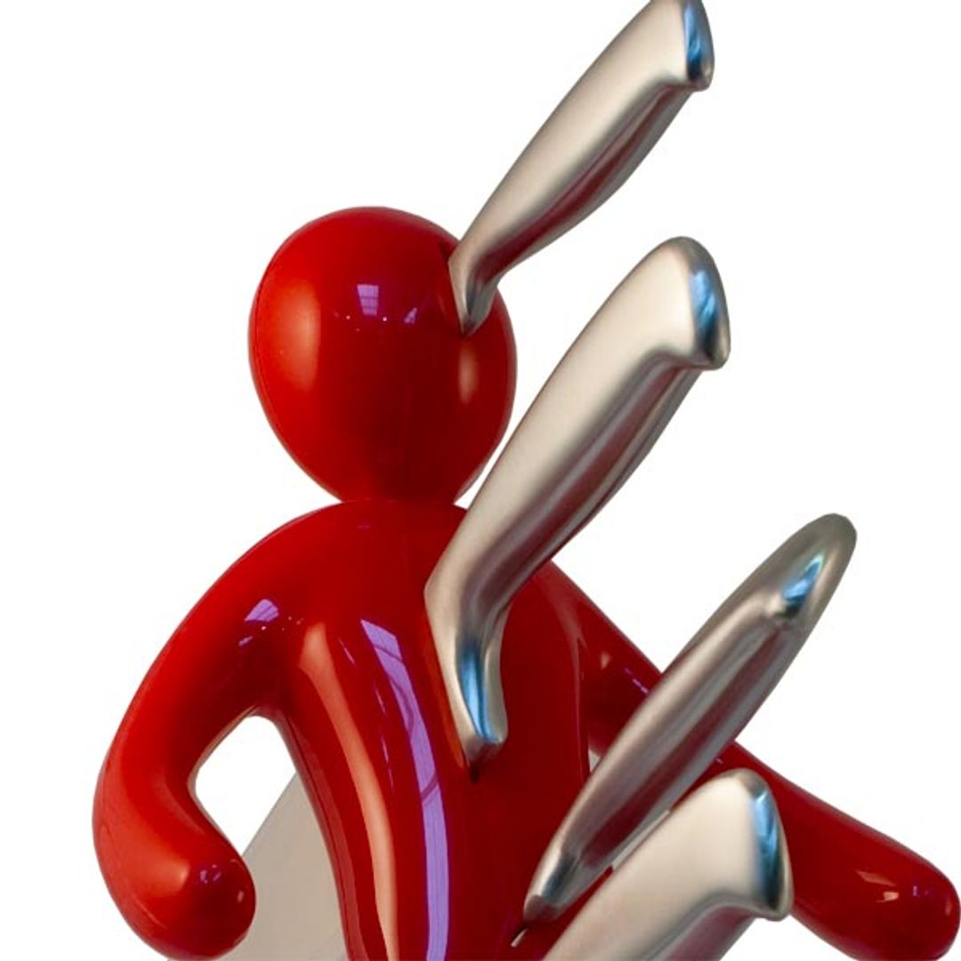 Набор кухонных ножей с подставкой Вуду Набор кухонных ножей с подставкой Вуду