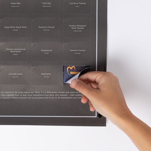 Плакат 50 фестивалей, которые нужно посетить в жизни