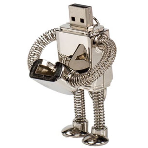 Флешка Робот 8 Гб Со снятой крышкой Флешка Робот 8 Гб Со снятой крышкой