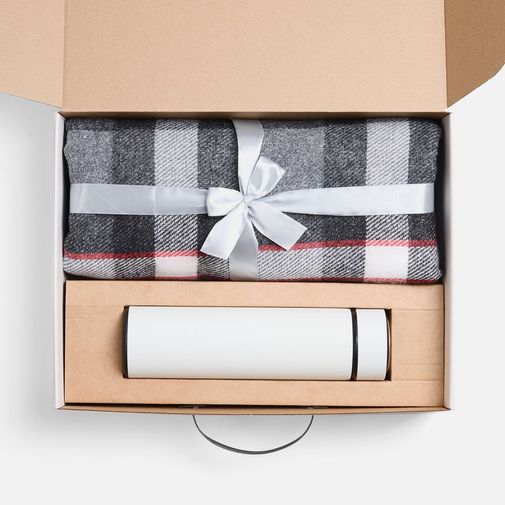 Подарочный набор Homedale (серый с белым) Подарочный набор Homedale (серый с белым)