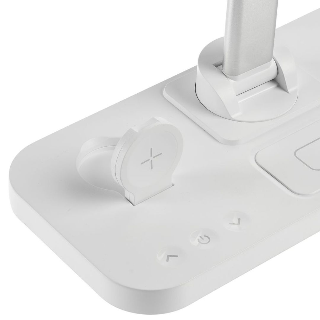 Настольная лампа с беспроводной зарядкой Power Light (белый)