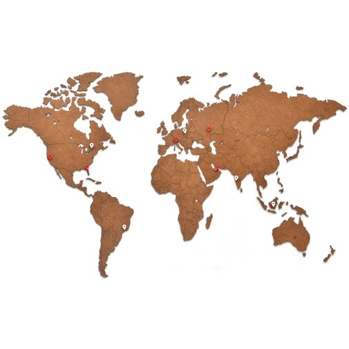 Декоративная Карта мира Wall Decoration Brown mini