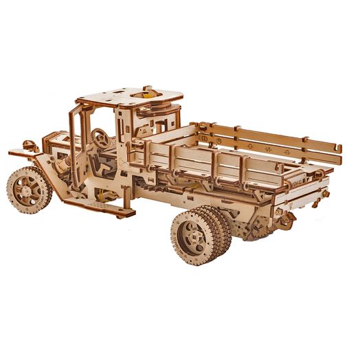 Механический 3D Пазл Ugears Грузовик UGM-11 В собранном виде, со стороны кузова