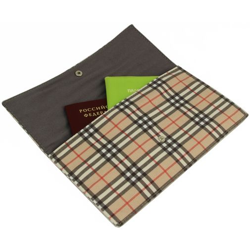 Конверт для путешествий Checkered С документами Конверт для путешествий Checkered С документами