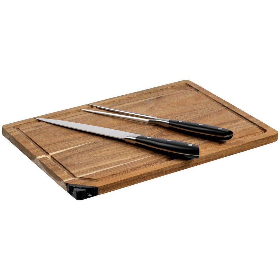 Набор для мяса Slice Twice с ножом-слайсером и вилкой Набор для мяса Slice Twice с ножом-слайсером и вилкой