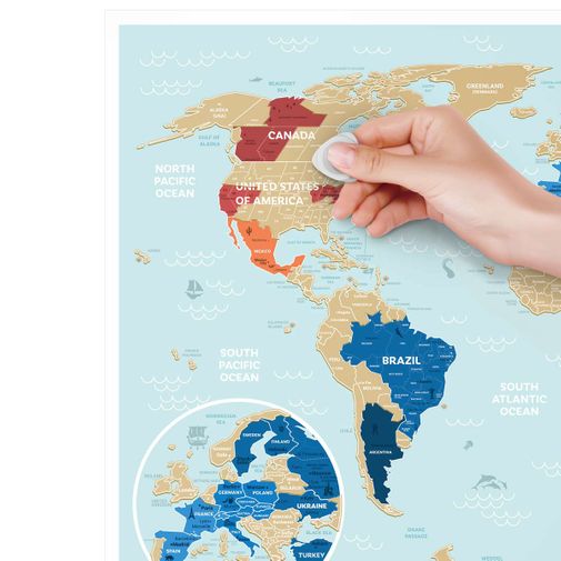 Скретч-карта мира Travel Map Holiday Lagoon World (на английском) Скретч-карта мира Travel Map Holiday Lagoon World (на английском)