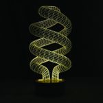 3D Лампа Спираль