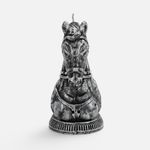 Свеча фигурная Бюст лошади (серебристый)