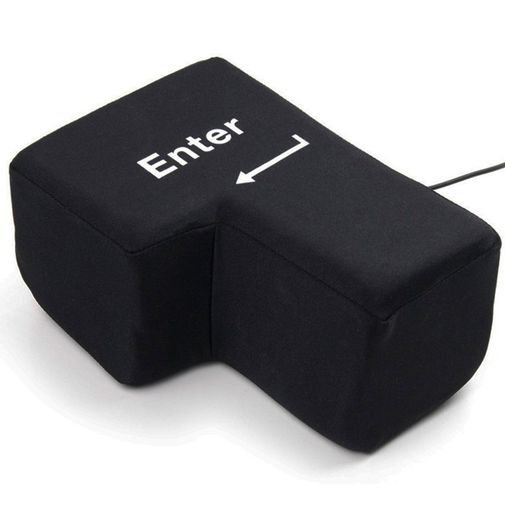 Гигантская антистресс кнопка Enter (Черный)