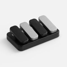 Антистресс-кликер Clacky (черный с серебристым) Антистресс-кликер Clacky (черный с серебристым)