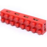 USB Хаб Лего (Красный)