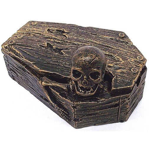 Пепельница Гроб со скелетом Пепельница Гроб со скелетом