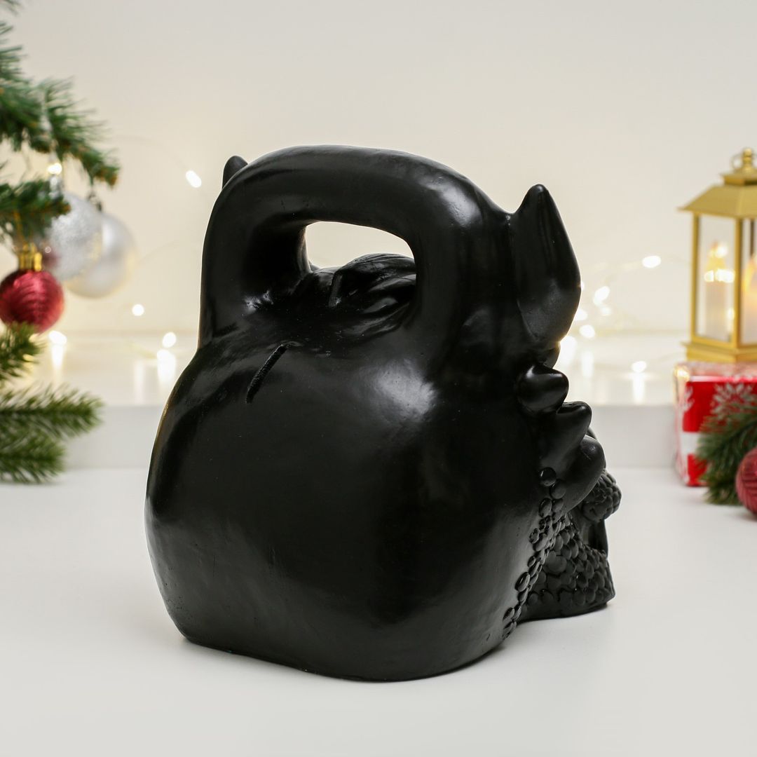 Копилка Гиря Дракон (Черная) Копилка Гиря Дракон (Черная)