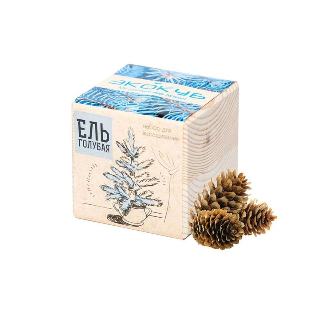 Набор для выращивания Экокуб (Ель голубая) Набор для выращивания Экокуб (Ель голубая)