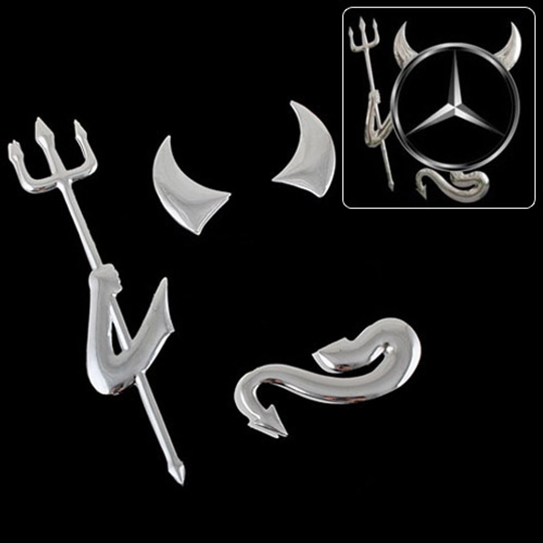 Наклейка на эмблему авто Чёртик Наклейка на эмблему авто Чёртик