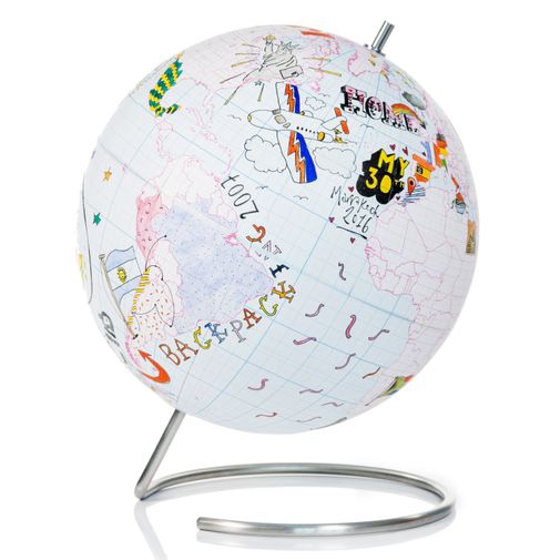 Глобус для разукрашивания Globe Journal (малый) Глобус для разукрашивания Globe Journal (малый)