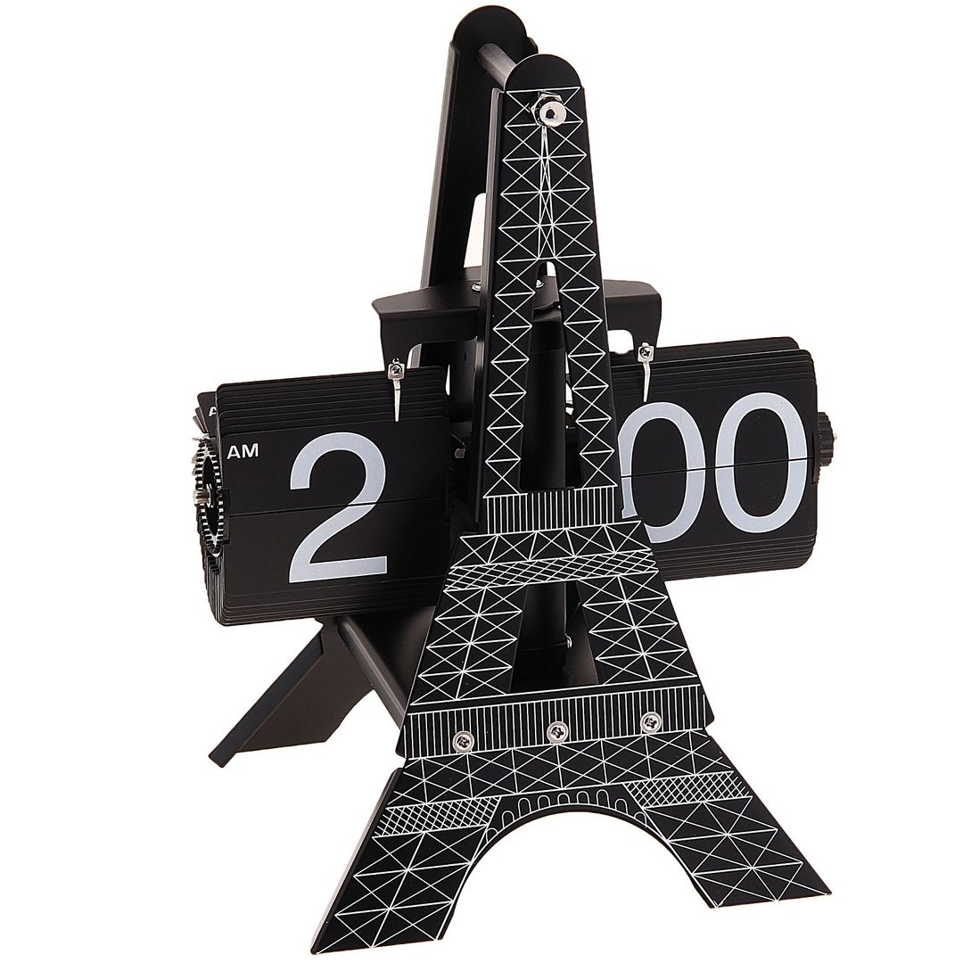 Листающие Часы Flip Clock Эйфелева башня Листающие Часы Flip Clock Эйфелева башня