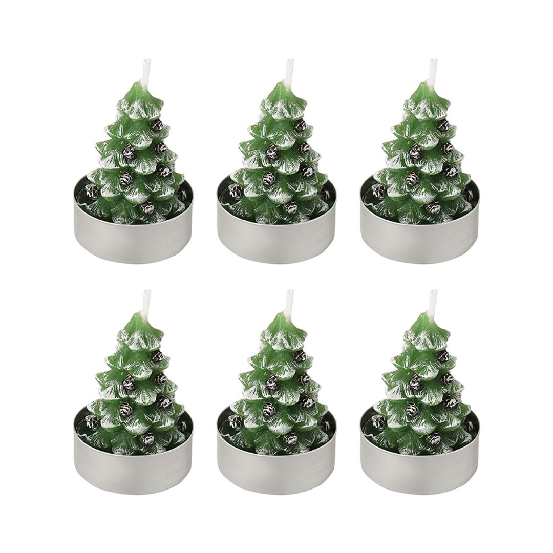 Набор декоративных свечей Enchanted woods из коллекции New Year Essential, 6 шт.